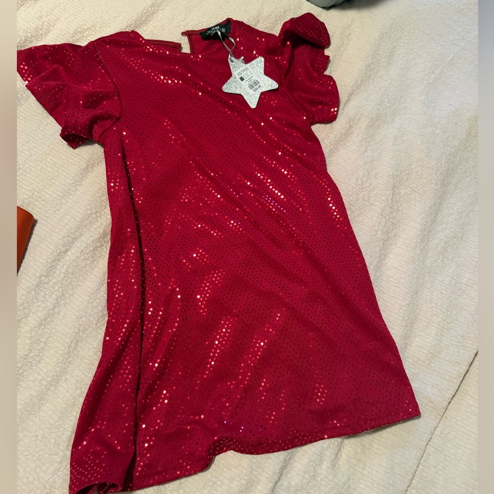 Girl’s Red Sequin Dress
